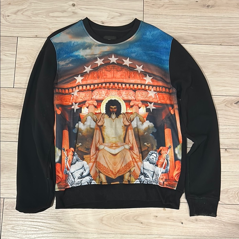 Black Graphic Sweater